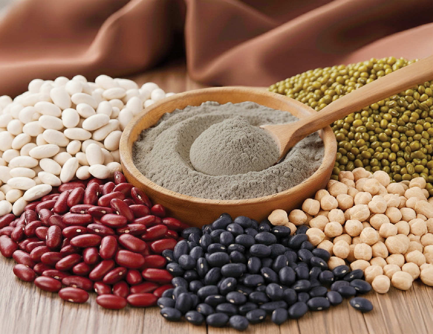 ผงถั่ว 5 สี